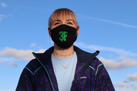 3F Limited Edition Drip Mask - Green