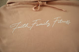 3F Crop Hoodie - Peach